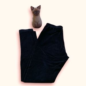 EUC Velour Corduroy Leggings Charter Club, Black